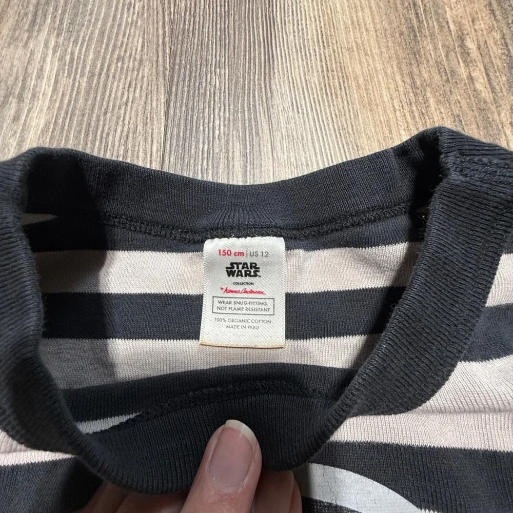 Hanna Andersson Pajama Set Black Striped Darth Vader Star Wars Playwear